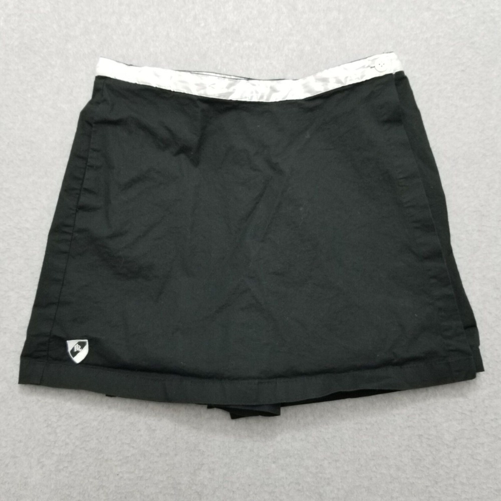 Ralph Lauren Polo Sport Shorts Womens 12 Black Embroidered Logo Wrap Vtg